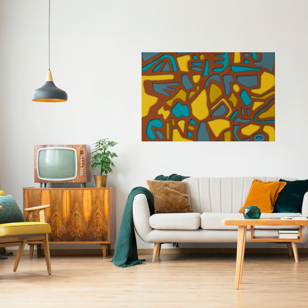 Póster horizontal autoadhesivo FORM SHUFFLE