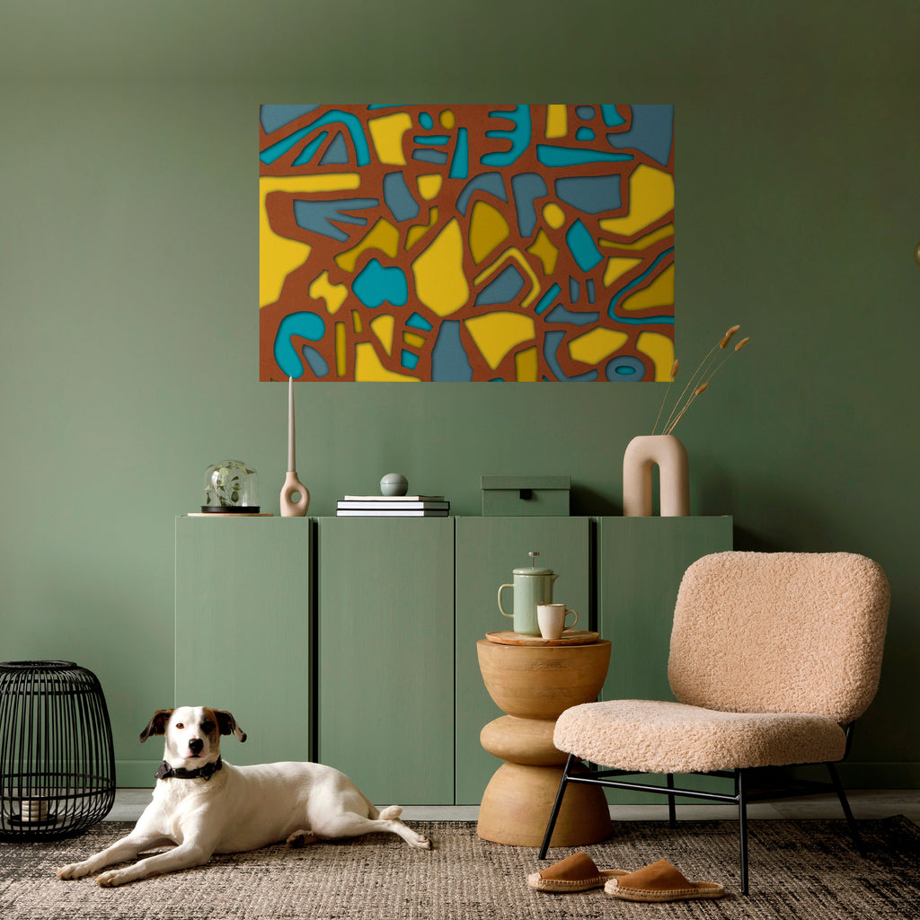 Póster horizontal autoadhesivo FORM SHUFFLE