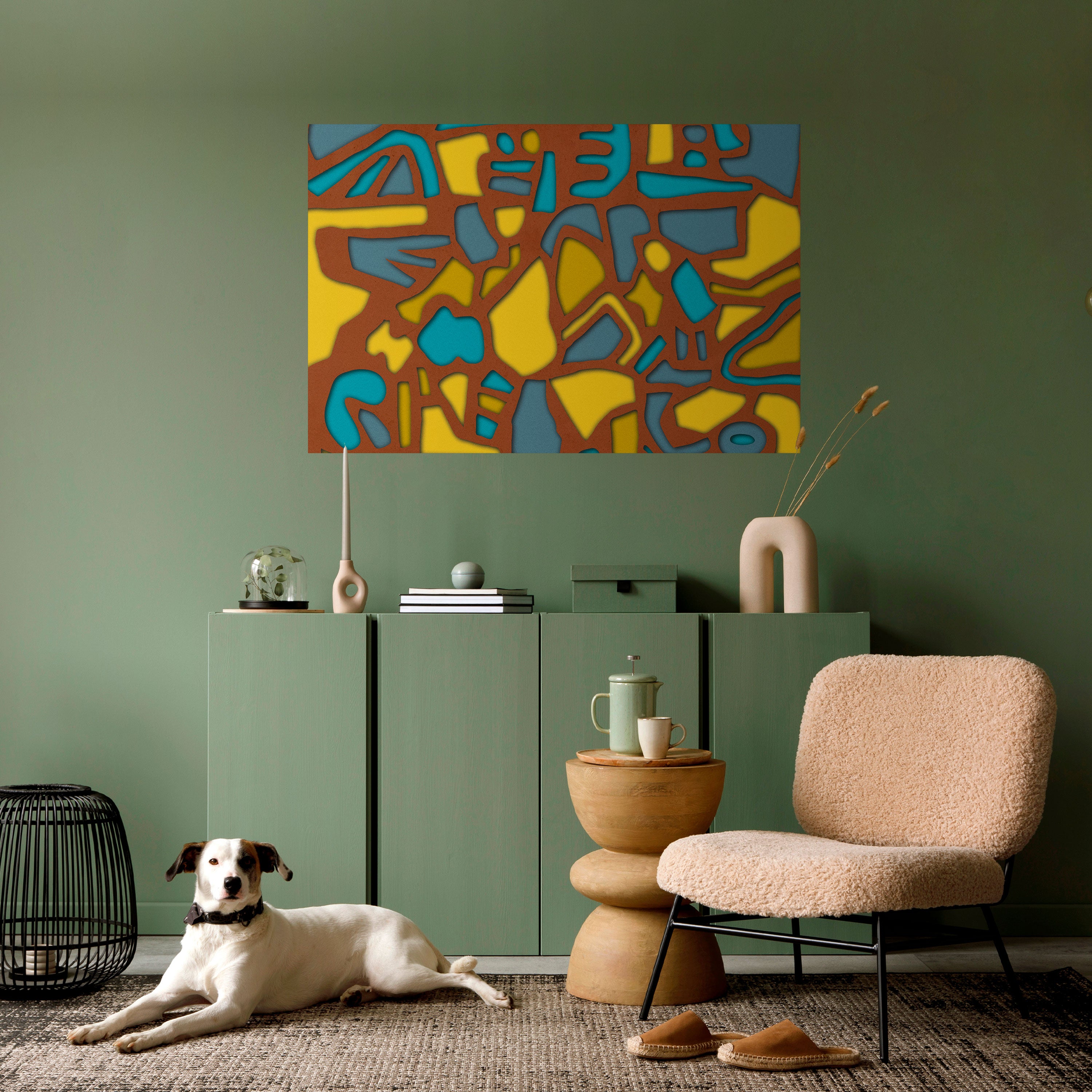 Póster horizontal autoadhesivo FORM SHUFFLE