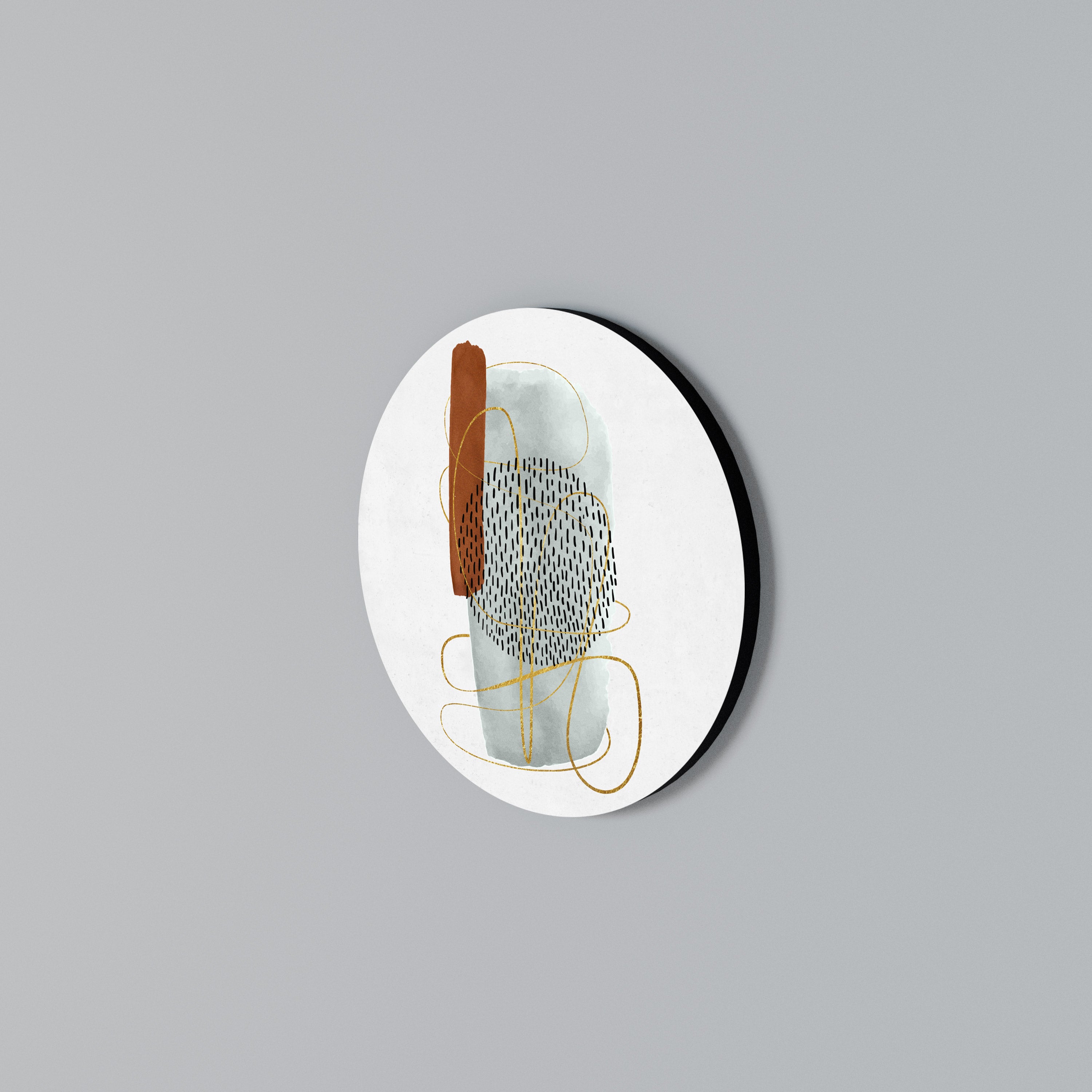 WRAPPED IN FORM Round Wall Art