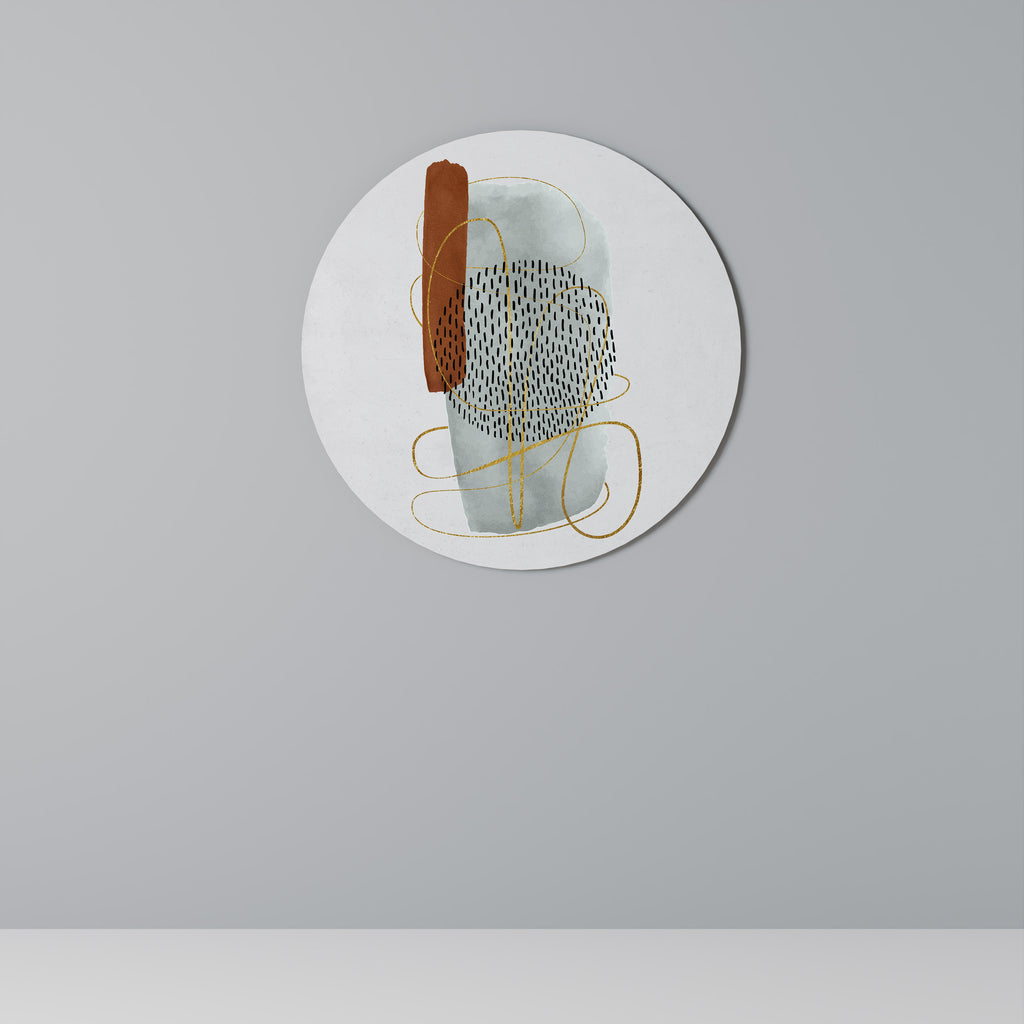 WRAPPED IN FORM Round Wall Art