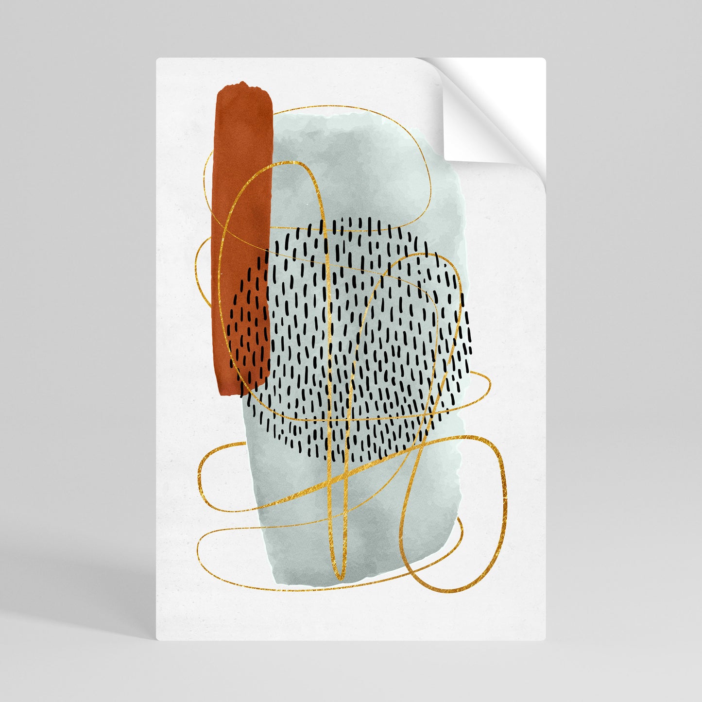 WRAPPED IN FORM Póster adhesivo vertical