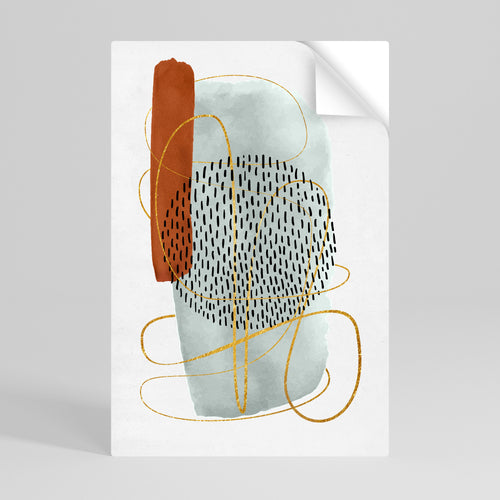 WRAPPED IN FORM Peel and Stick Vertical Poster