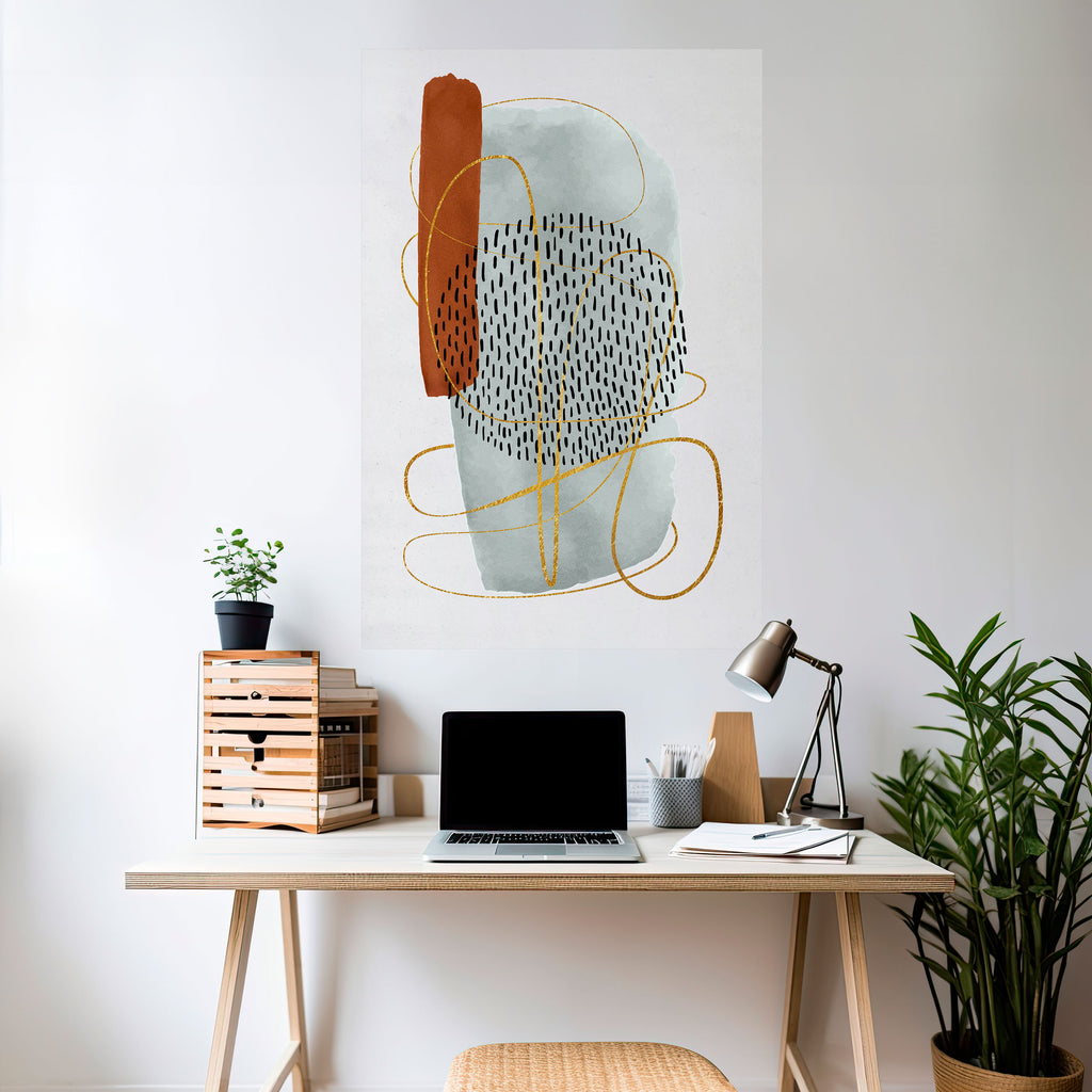 WRAPPED IN FORM Peel and Stick Vertical Poster