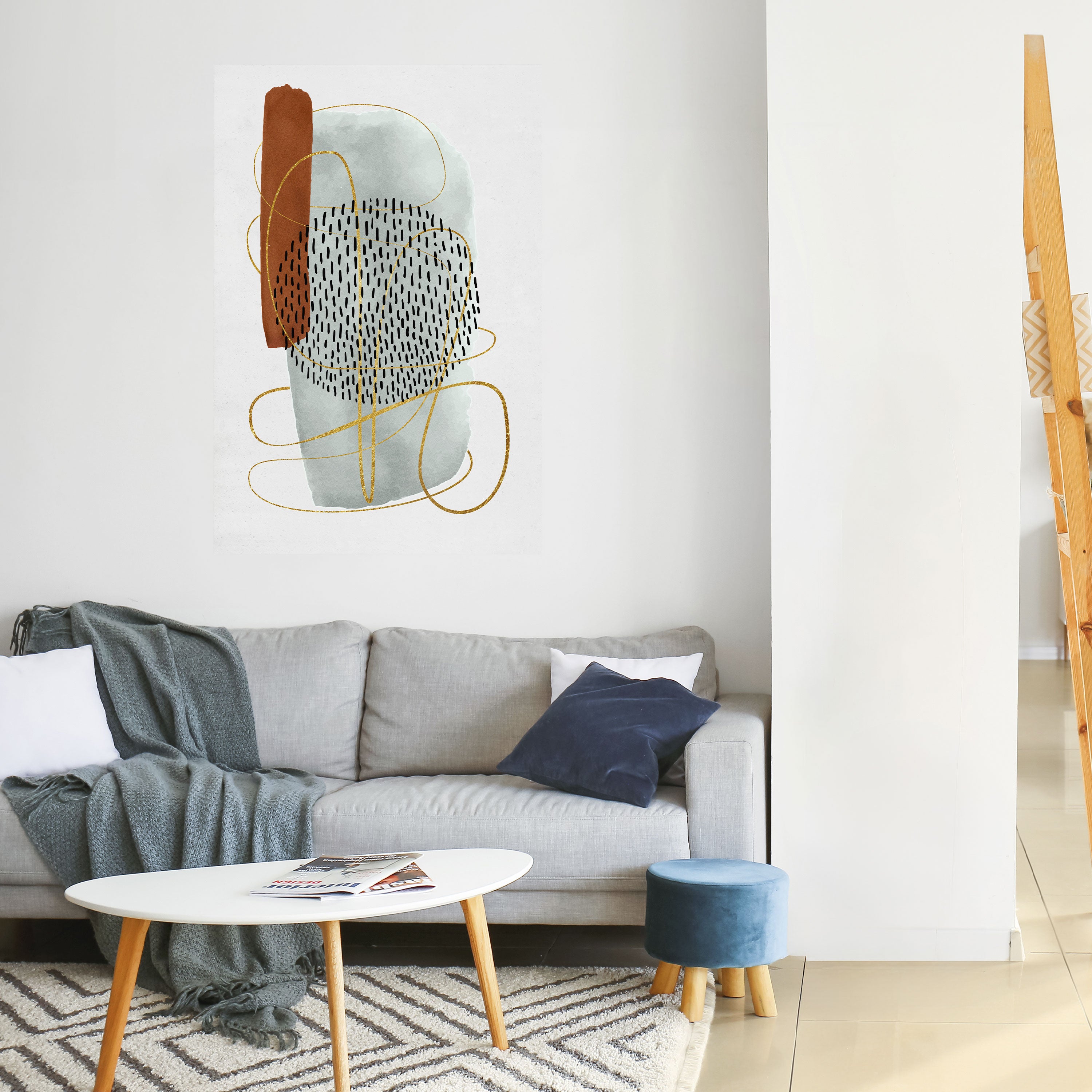 WRAPPED IN FORM Peel and Stick Vertical Poster