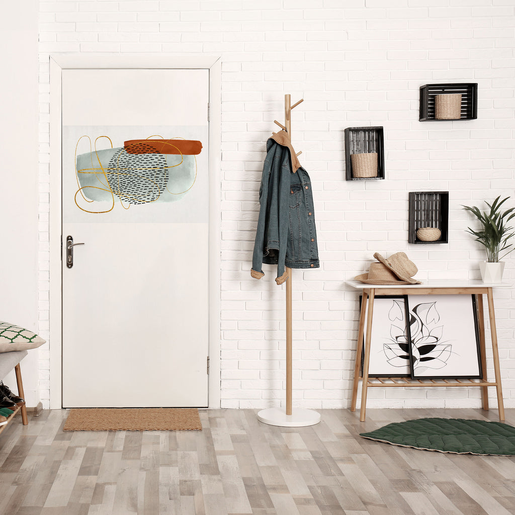 ENVUELTO EN FORMA Póster horizontal despegable y adhesivo