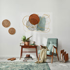 WRAPPED IN SHAPE Peel and Stick Horizontal Poster