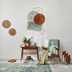 WRAPPED IN SHAPE Póster Vertical Adhesivo