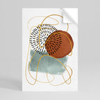 WRAPPED IN SHAPE Póster Vertical Adhesivo