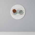 Arte de pared redondo ENVUELTO EN MOLDE