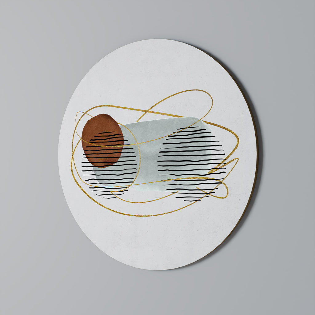 WRAPPED IN MOULD Round Wall Art