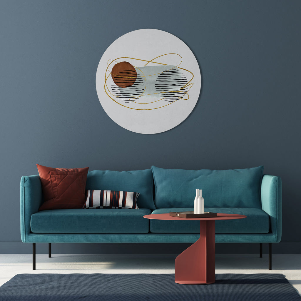 WRAPPED IN MOULD Round Wall Art
