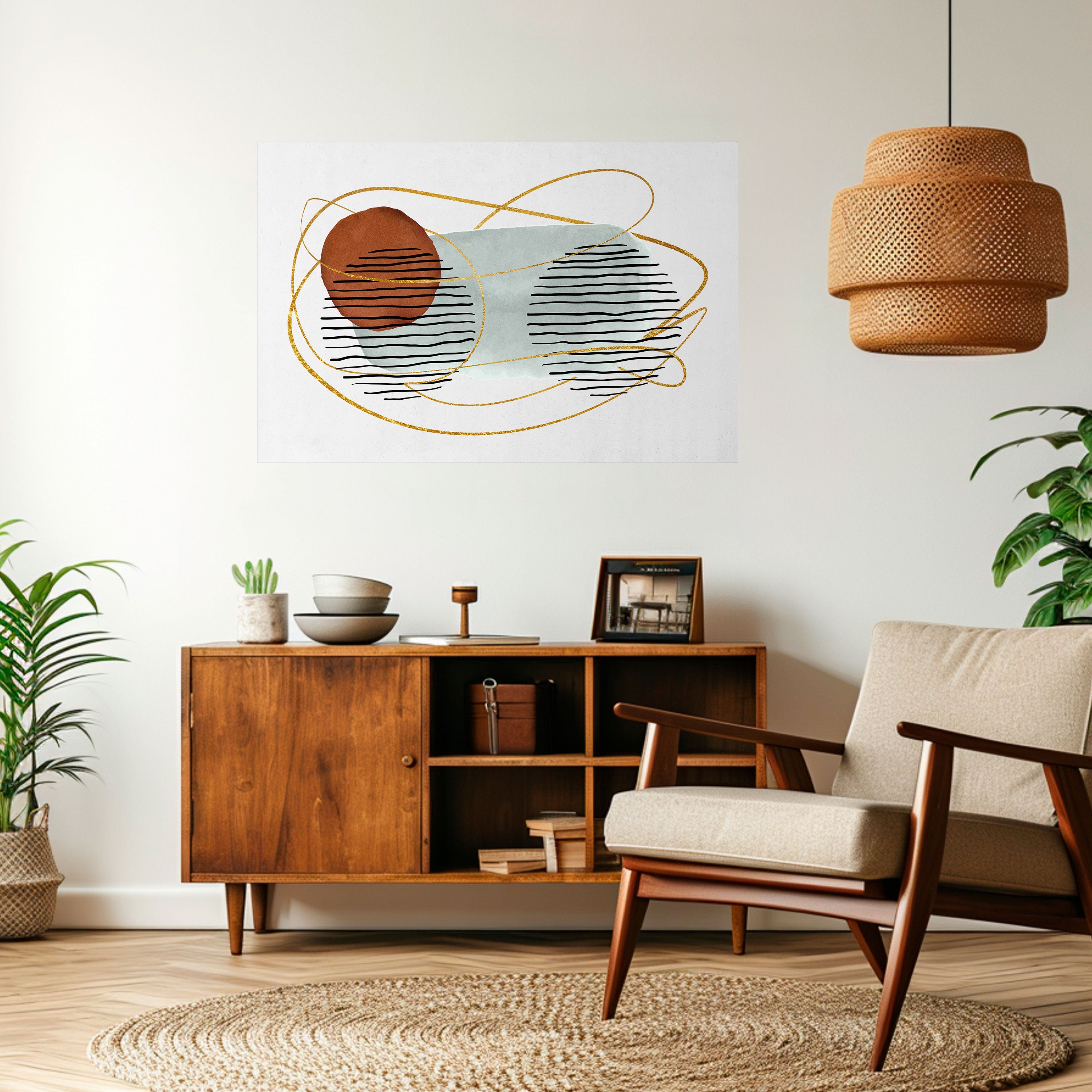 Póster horizontal autoadhesivo ENVUELTO EN MOLDE