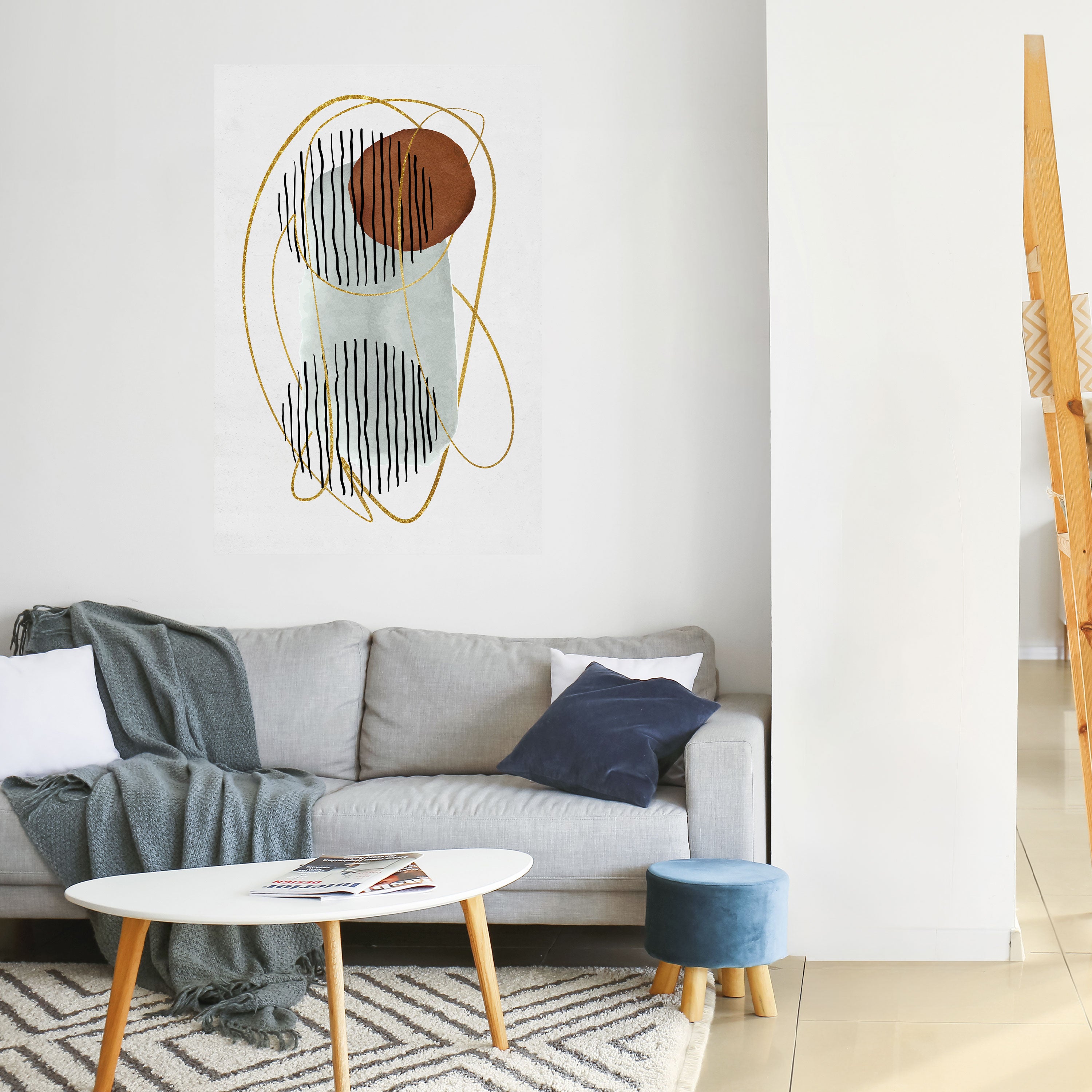 WRAPPED IN MOULD Peel and Stick Vertical Poster