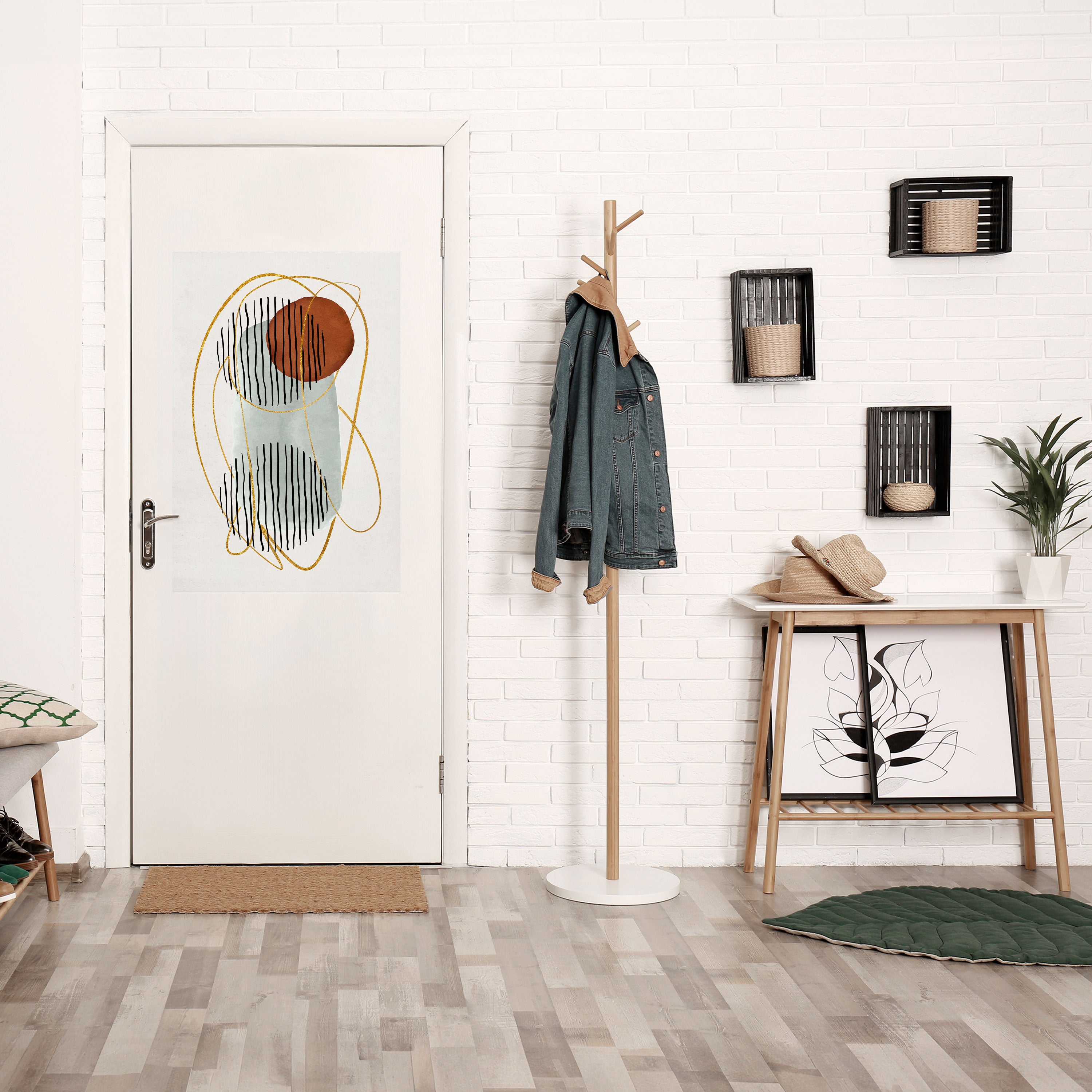 WRAPPED IN MOULD Peel and Stick Vertical Poster