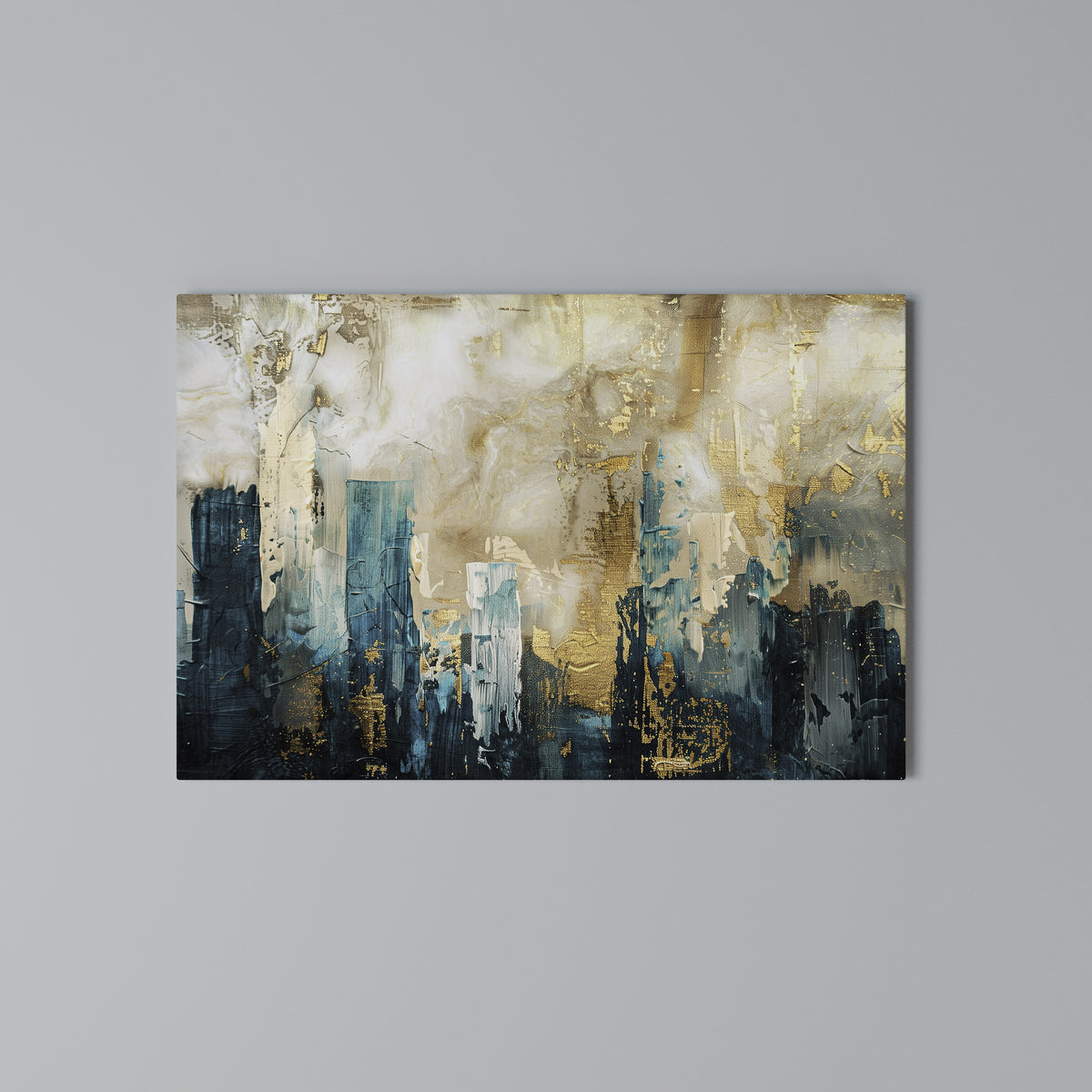 TOWN COLLAPSE Cuadro en lienzo horizontal