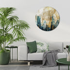 TOWN COLLAPSE Decoración de Pared Redonda