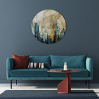 TOWN COLLAPSE Decoración de Pared Redonda