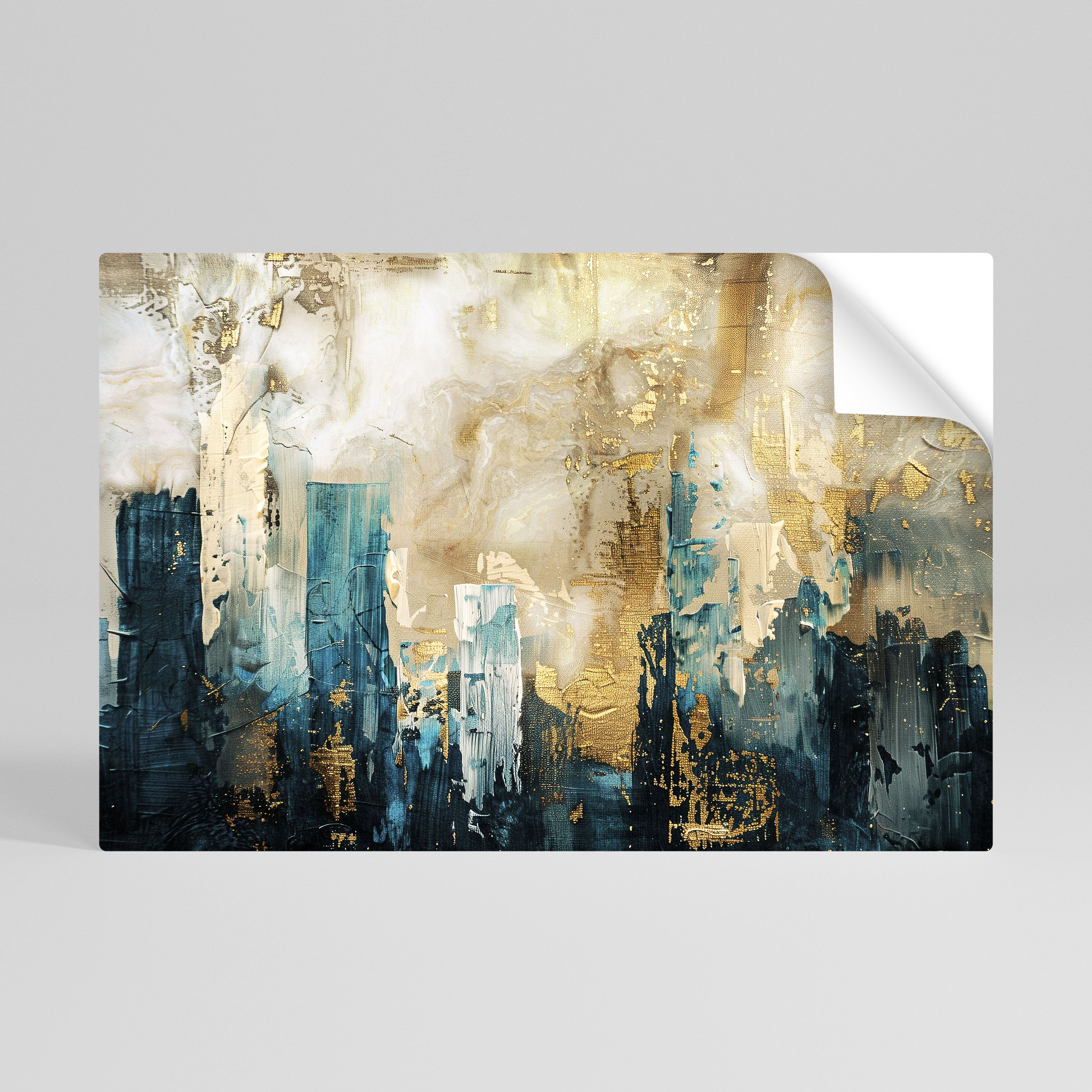 COLAPSO DE LA CIUDAD Póster horizontal autoadhesivo