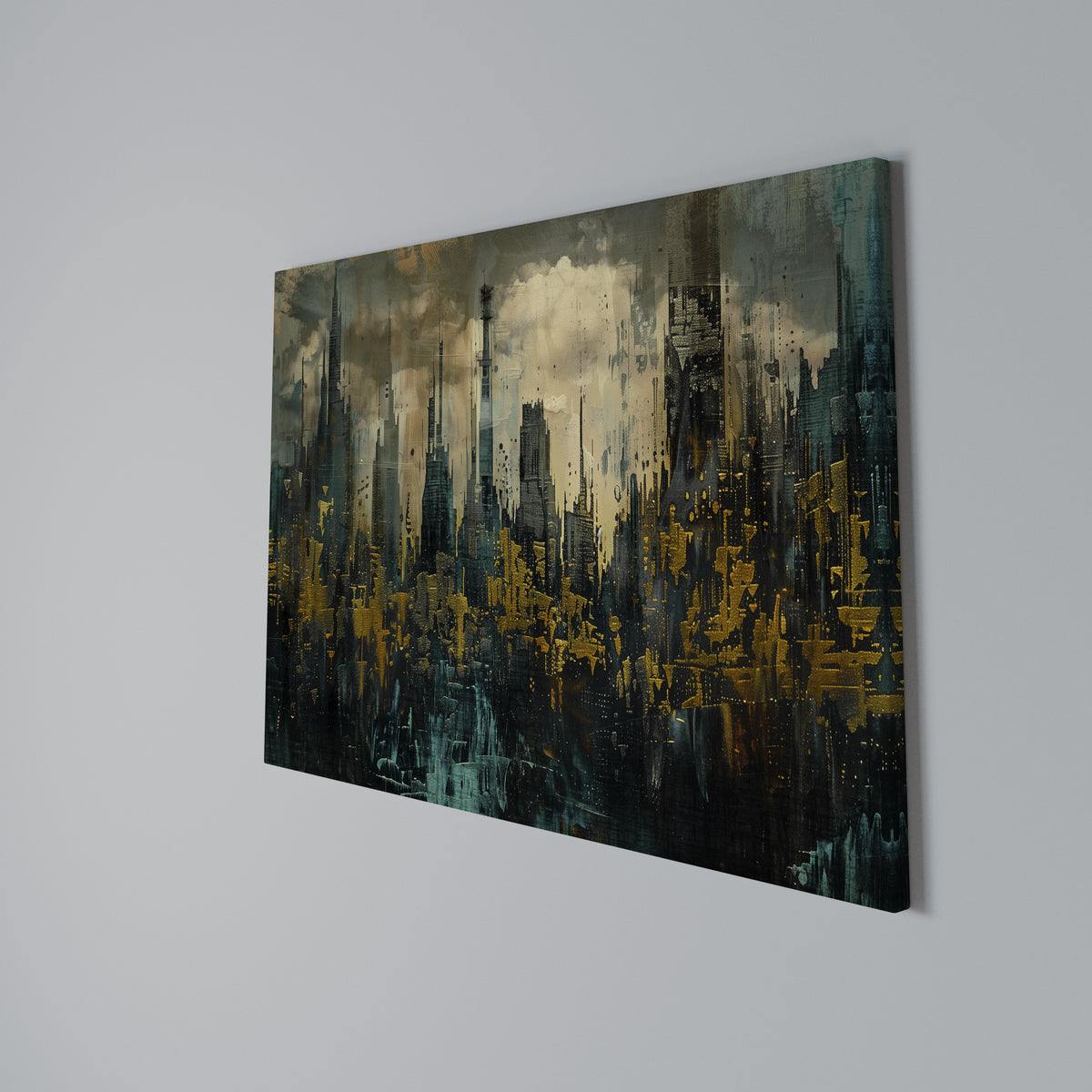 TOWN OBSCURE Cuadro en lienzo horizontal