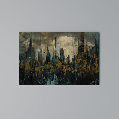 TOWN OBSCURE Cuadro en lienzo horizontal