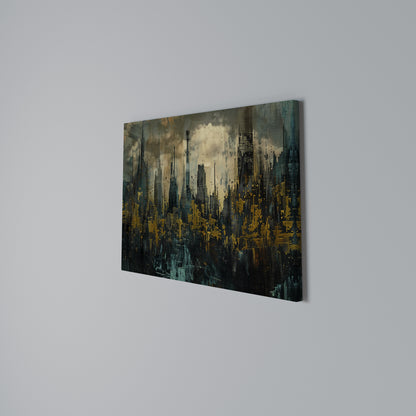TOWN OBSCURE Cuadro en lienzo horizontal