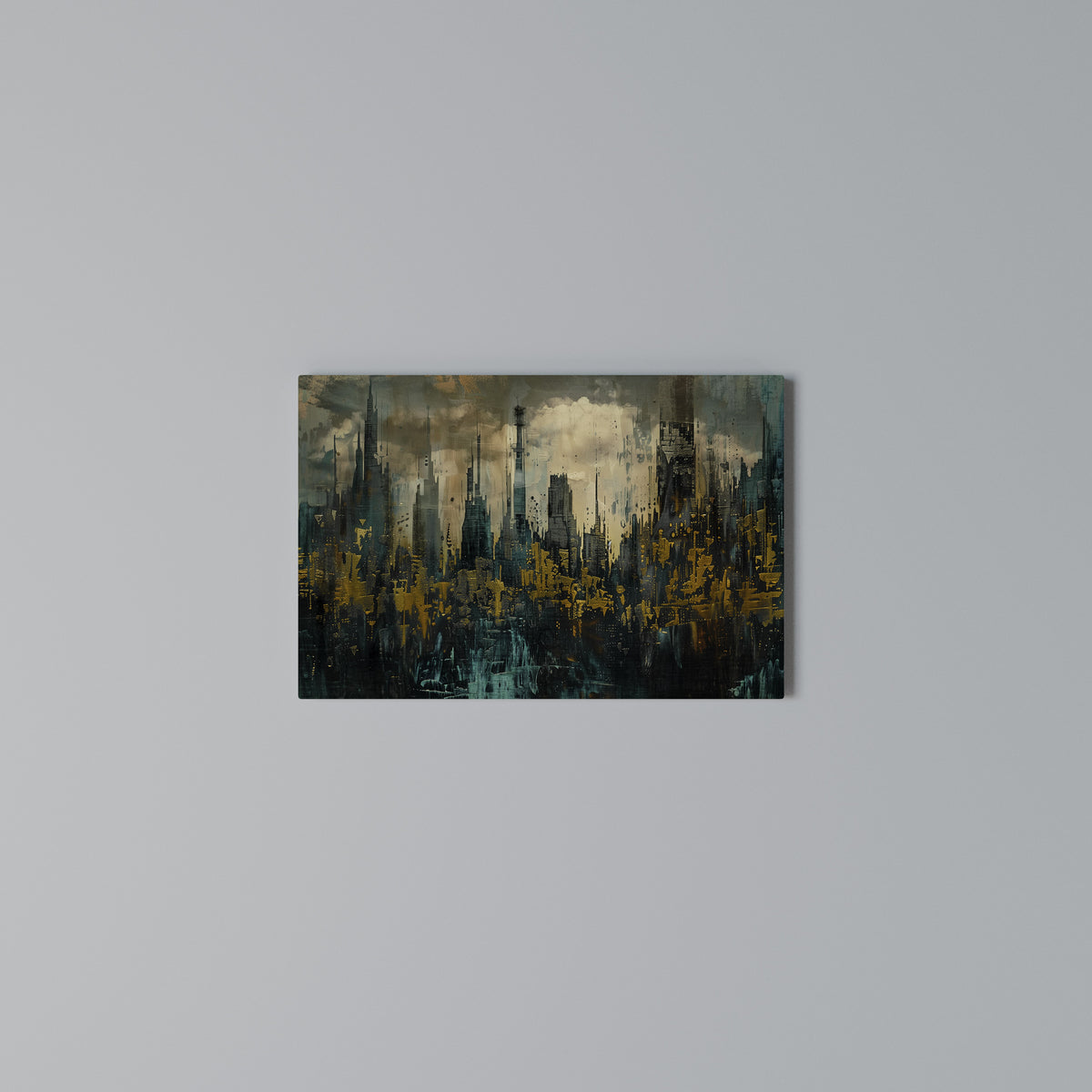 TOWN OBSCURE Cuadro en lienzo horizontal