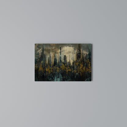 TOWN OBSCURE Cuadro en lienzo horizontal