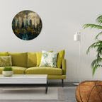 TOWN OBSCURE Decoración de Pared Redonda