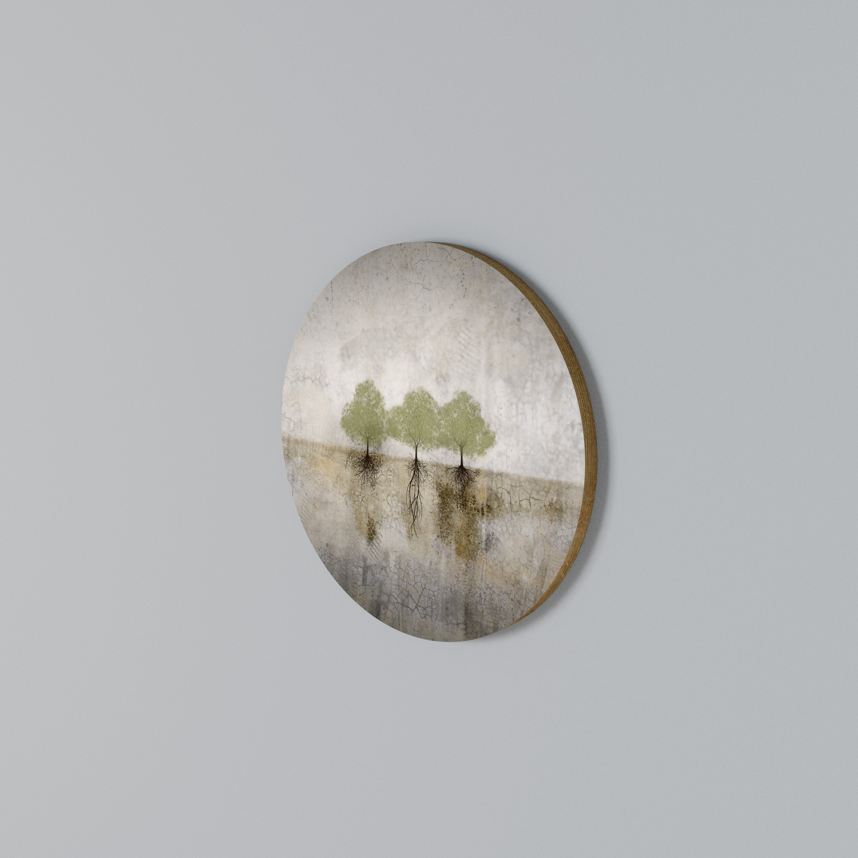 ROOTS OF TIME Round Wall Art