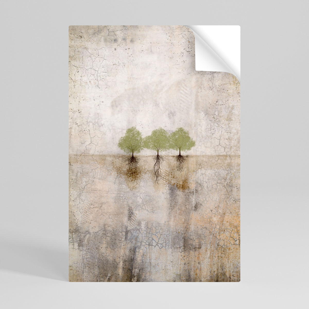ROOTS OF TIME Póster adhesivo vertical