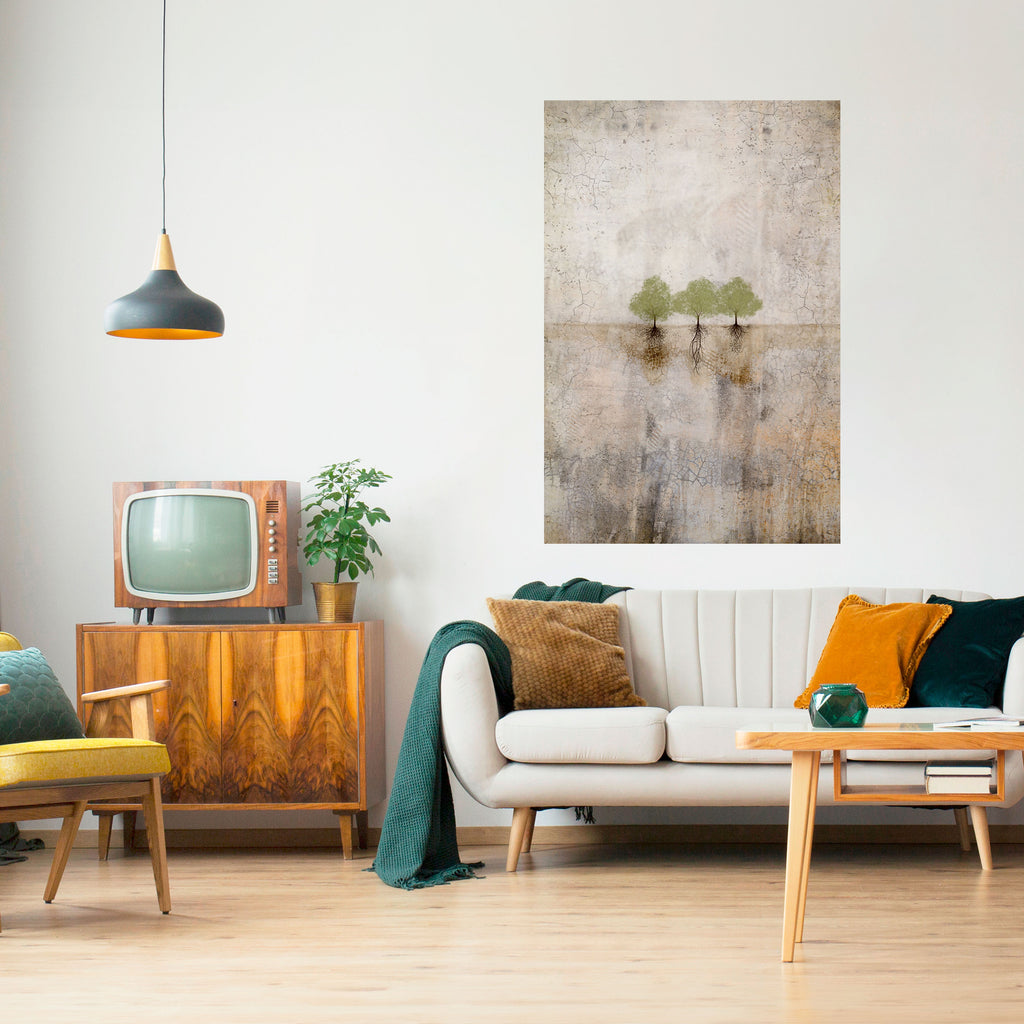 ROOTS OF TIME Peel and Stick Vertical Poster