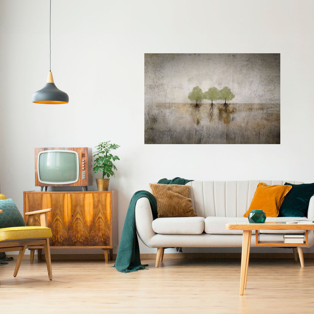 RAÍCES DEL TIEMPO Póster horizontal autoadhesivo