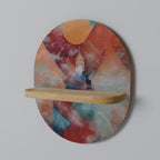 THE DEER MOUNTAIN Estante Ovalado Decorativo en Efecto Roble