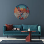 THE DEER MOUNTAIN Decoración de Pared Redonda