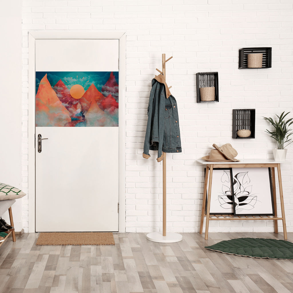 Póster horizontal autoadhesivo LA MONTAÑA DE LOS CIERVOS