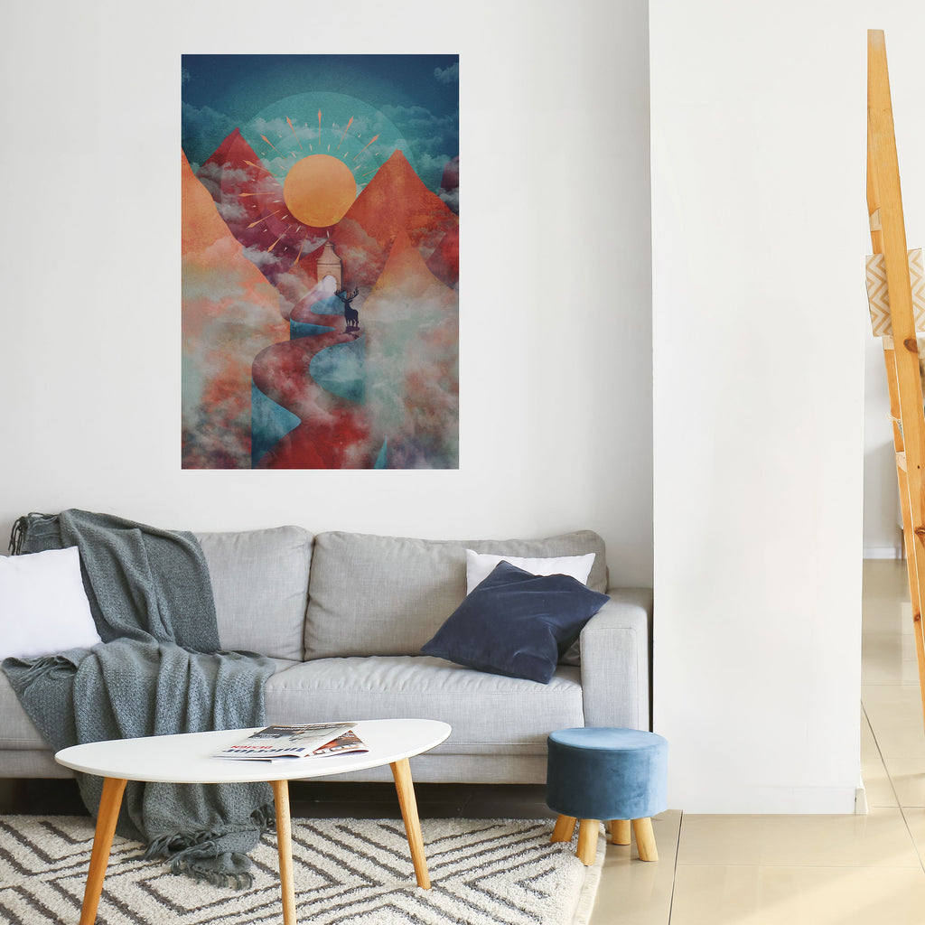 THE DEER MOUNTAIN Peel and Stick Vertical Poster