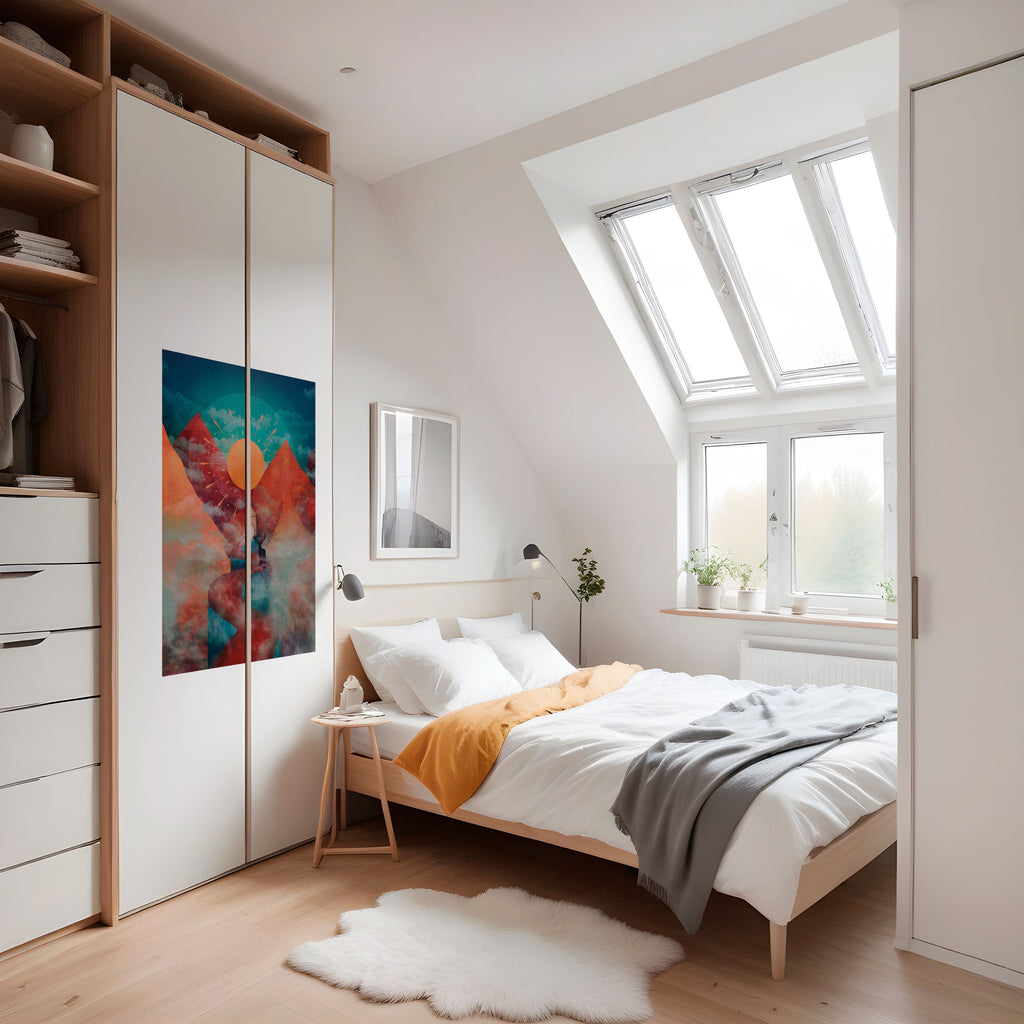 THE DEER MOUNTAIN Peel and Stick Vertical Poster