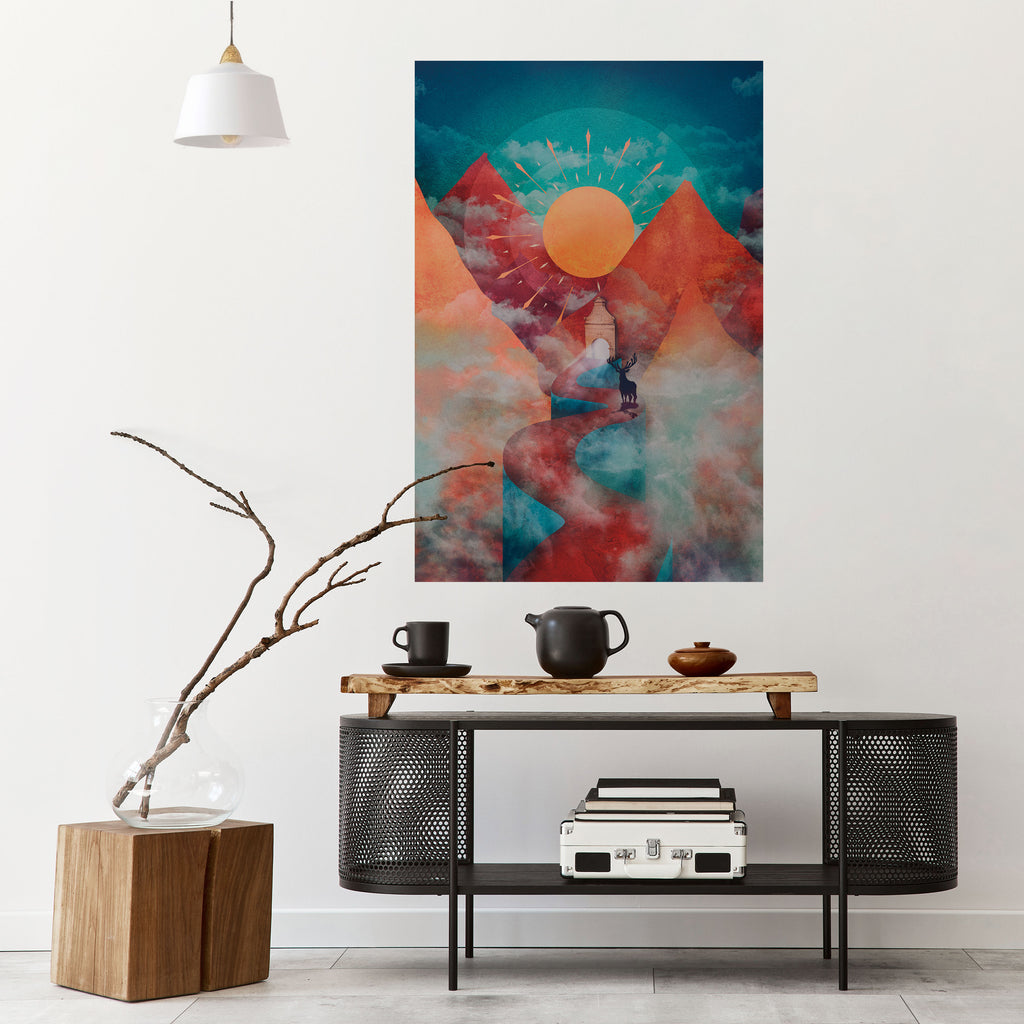 THE DEER MOUNTAIN Peel and Stick Vertical Poster