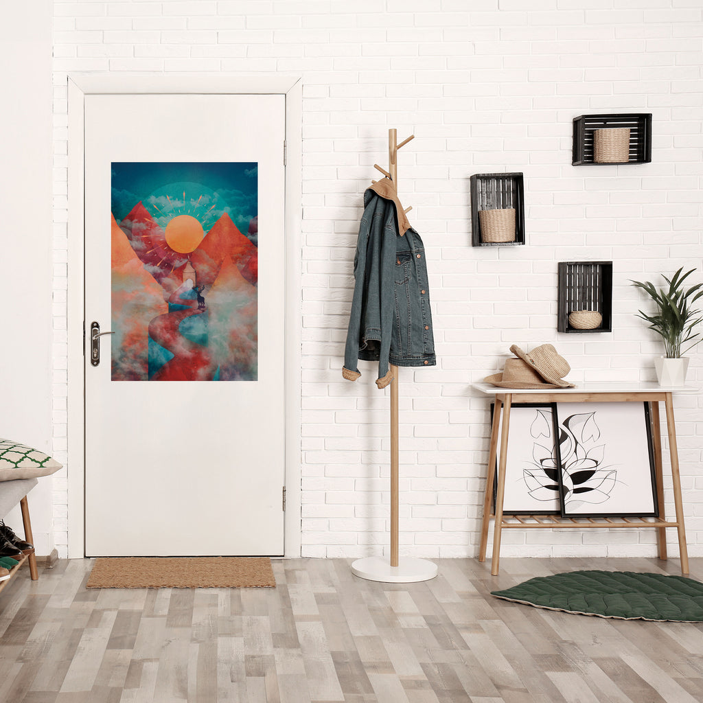 THE DEER MOUNTAIN Peel and Stick Vertical Poster