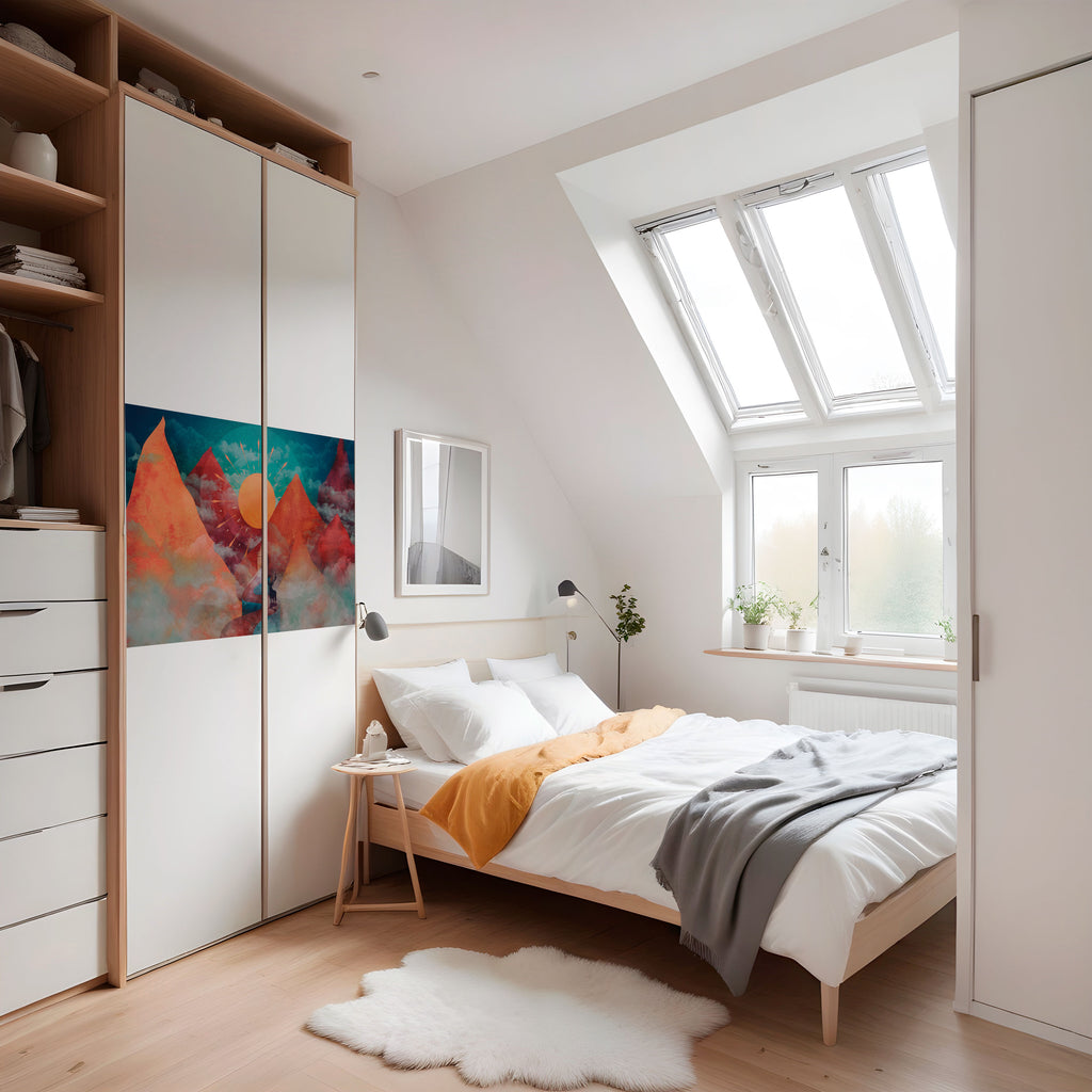 Póster horizontal autoadhesivo LA MONTAÑA DE LOS CIERVOS