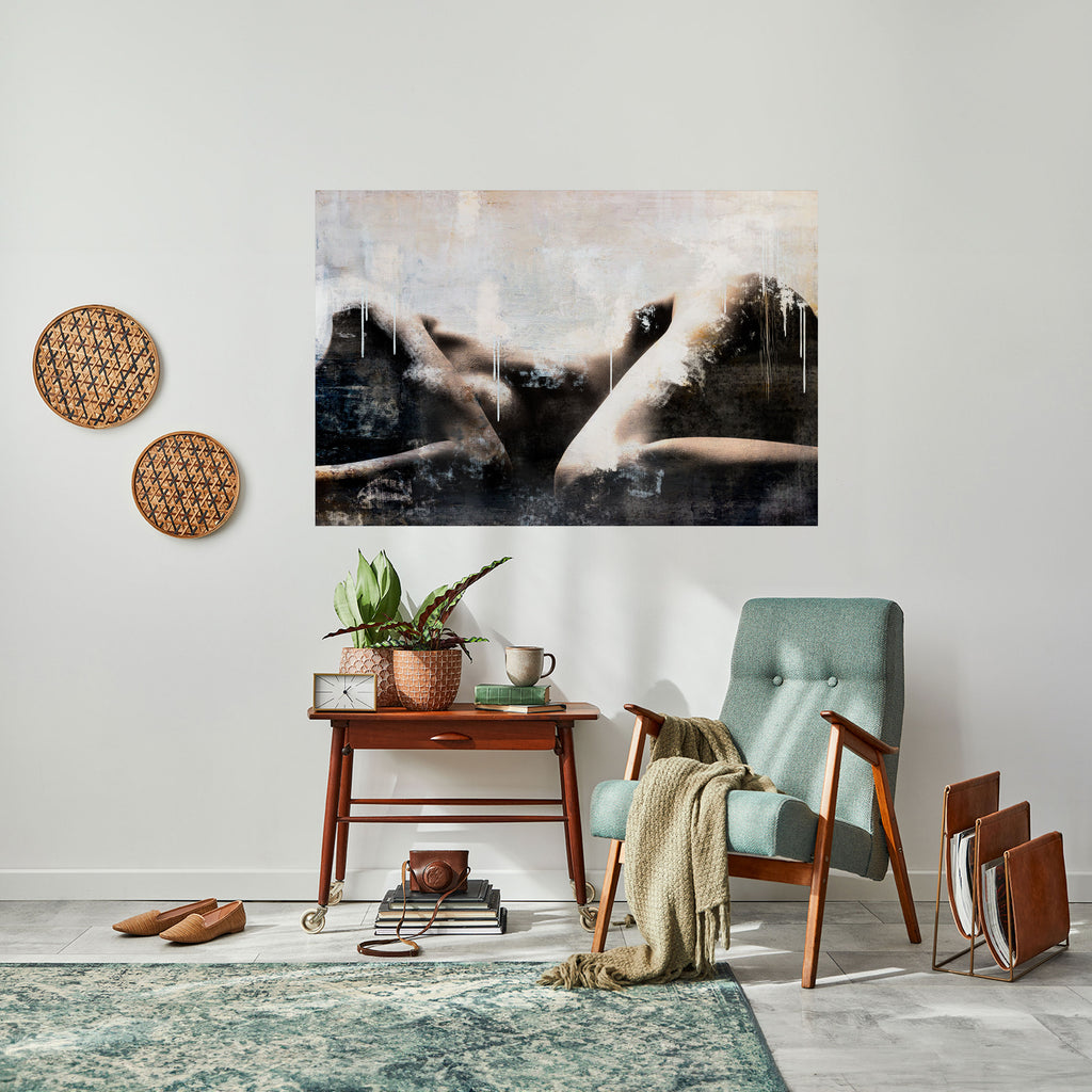 PÉRDIDA DE TIEMPO Póster horizontal autoadhesivo