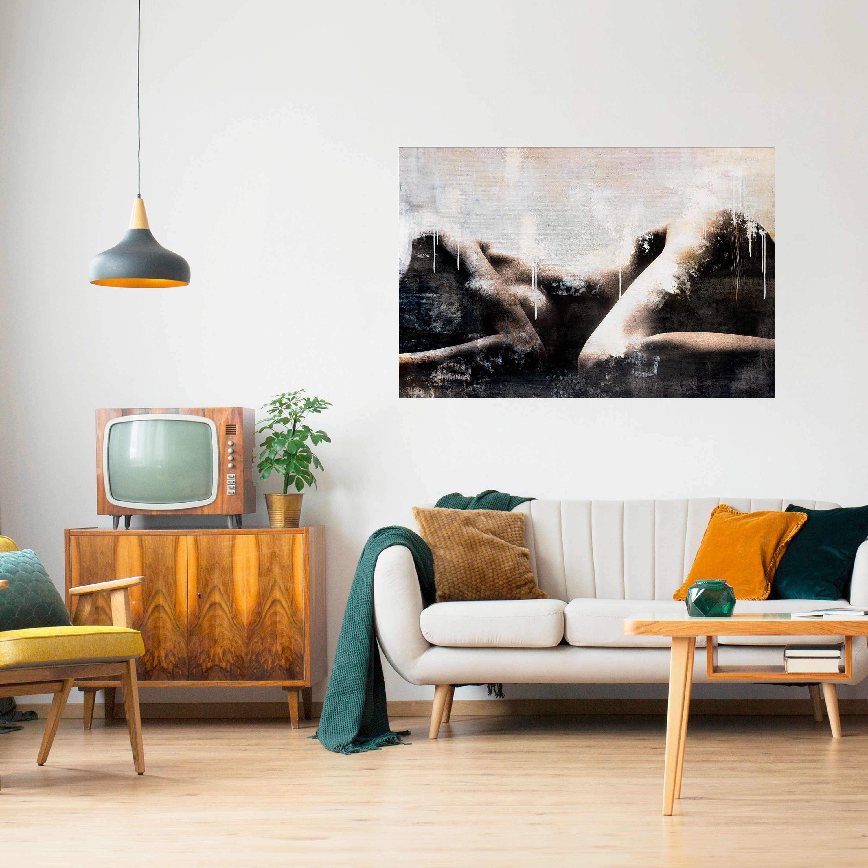 PÉRDIDA DE TIEMPO Póster horizontal autoadhesivo