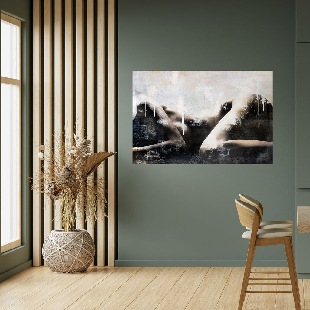 PÉRDIDA DE TIEMPO Póster horizontal autoadhesivo