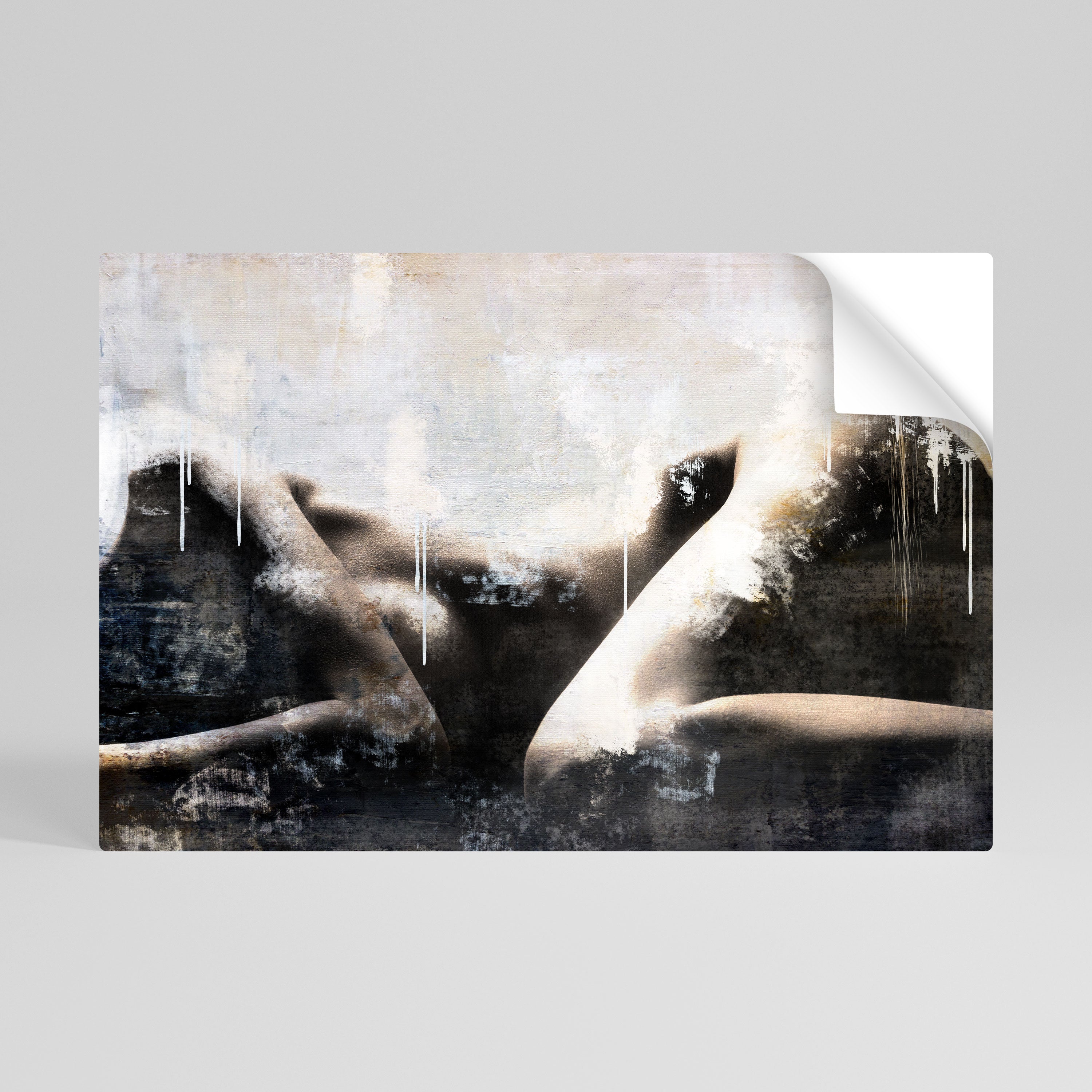 PÉRDIDA DE TIEMPO Póster horizontal autoadhesivo