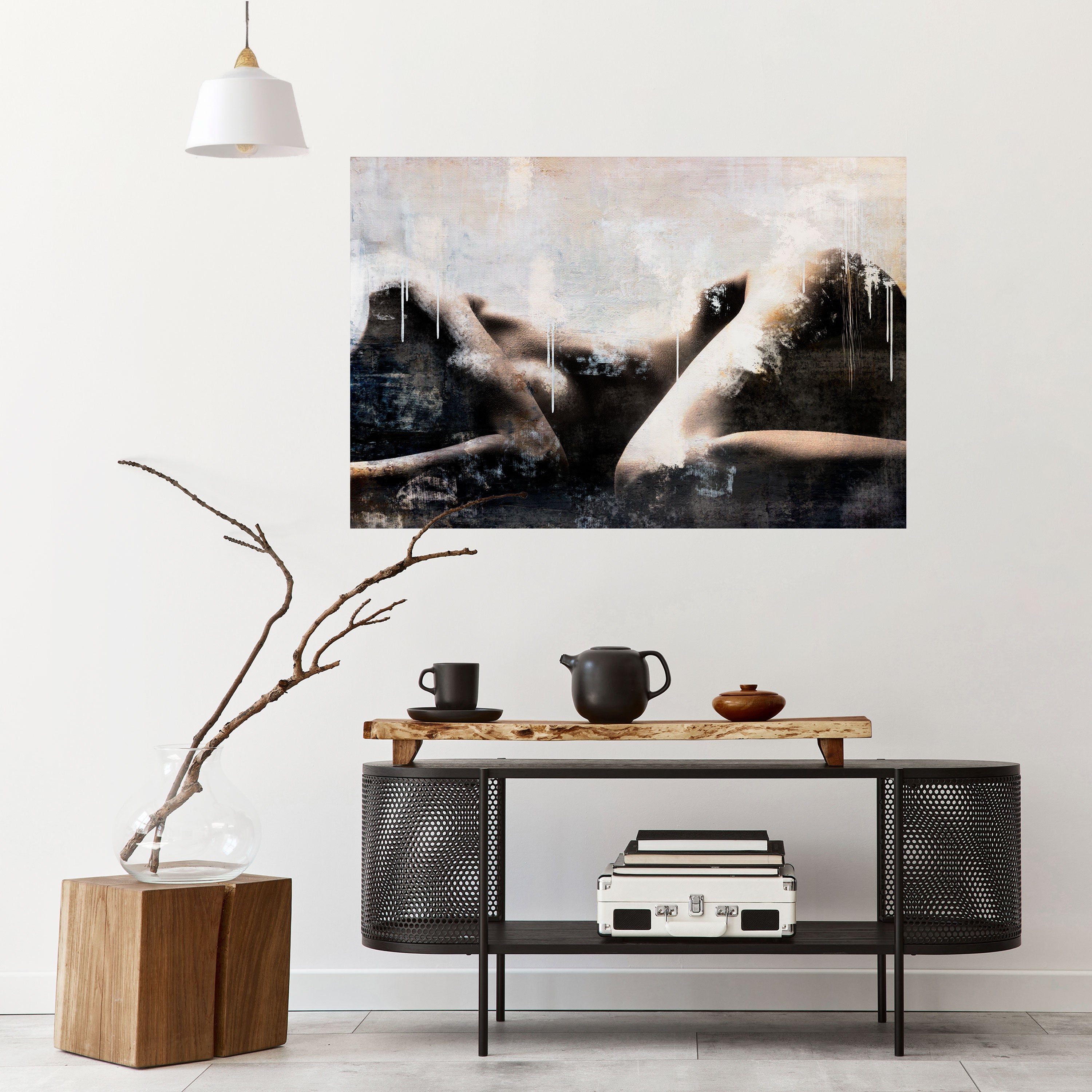 PÉRDIDA DE TIEMPO Póster horizontal autoadhesivo