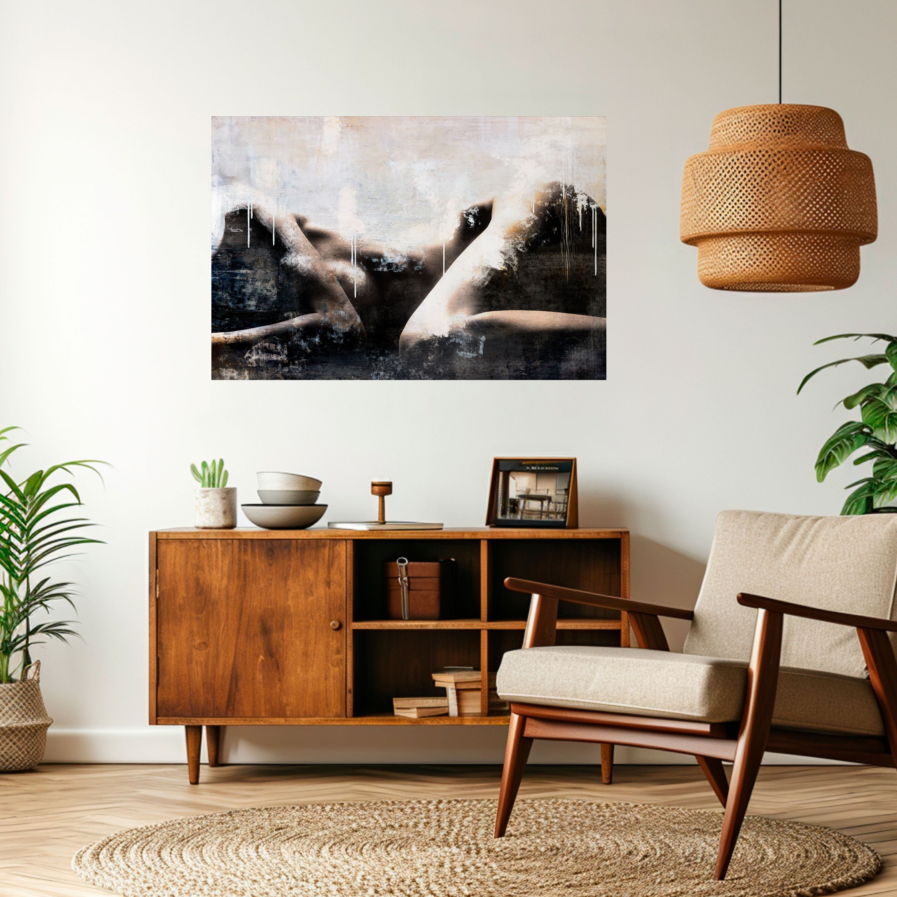 PÉRDIDA DE TIEMPO Póster horizontal autoadhesivo