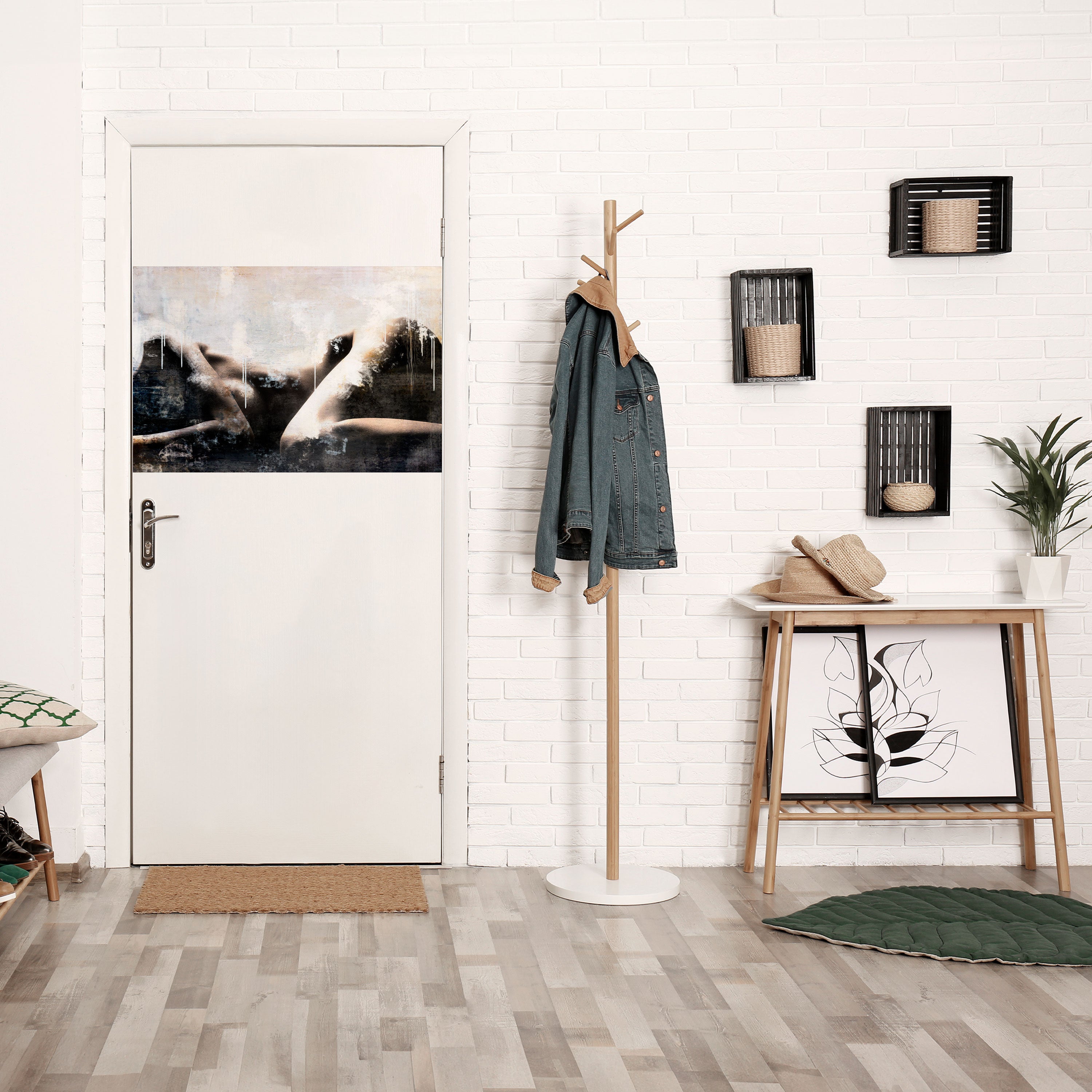 PÉRDIDA DE TIEMPO Póster horizontal autoadhesivo