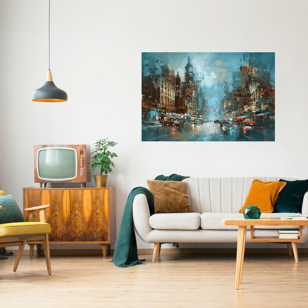 Póster horizontal autoadhesivo FIEBRE URBANA