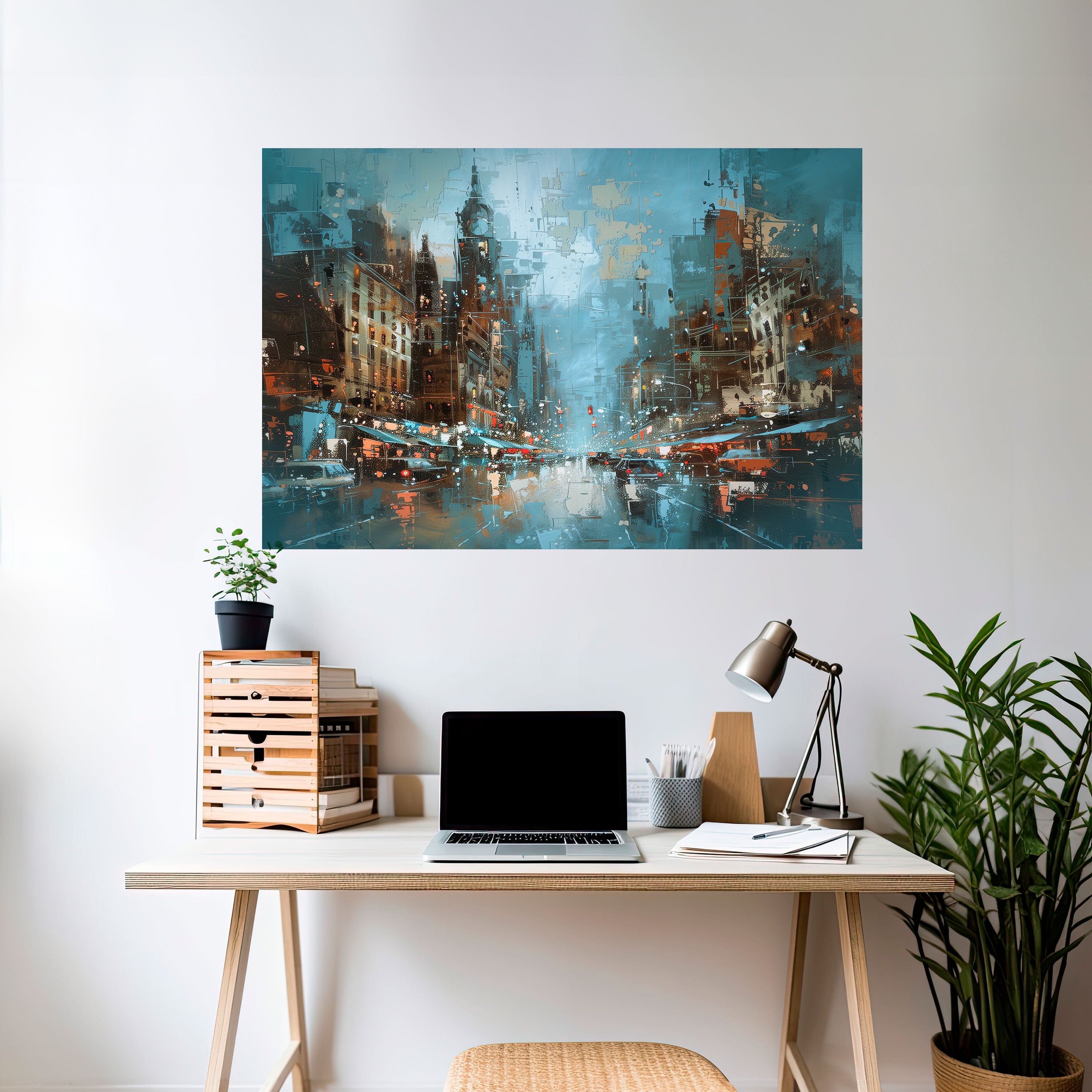 Póster horizontal autoadhesivo FIEBRE URBANA